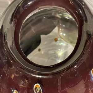 Louis LELOUP (1929-) grote kristal vaas