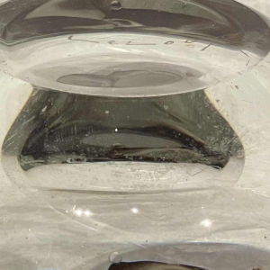 Louis LELOUP (1929-) big crystal vase - sculpture