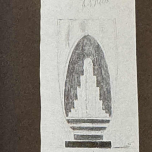 Val Saint Lambert « Vase named FOCH » creation Joseph SIMON