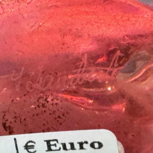 Val St Lambert "Boreal" vase created by René DELVENNE