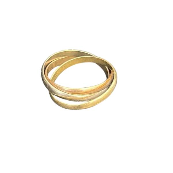 CARTIER - bague « Trinity de Cartier » en or jaune, rose et blanc 18k.