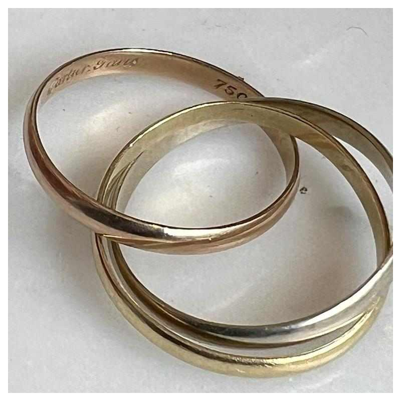CARTIER - bague « Trinity de Cartier » en or jaune, rose et blanc 18k.