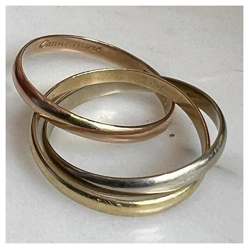 CARTIER - bague « Trinity de Cartier » en or jaune, rose et blanc 18k.