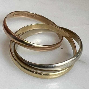 CARTIER - bague « Trinity de Cartier » en or jaune, rose et blanc 18k.