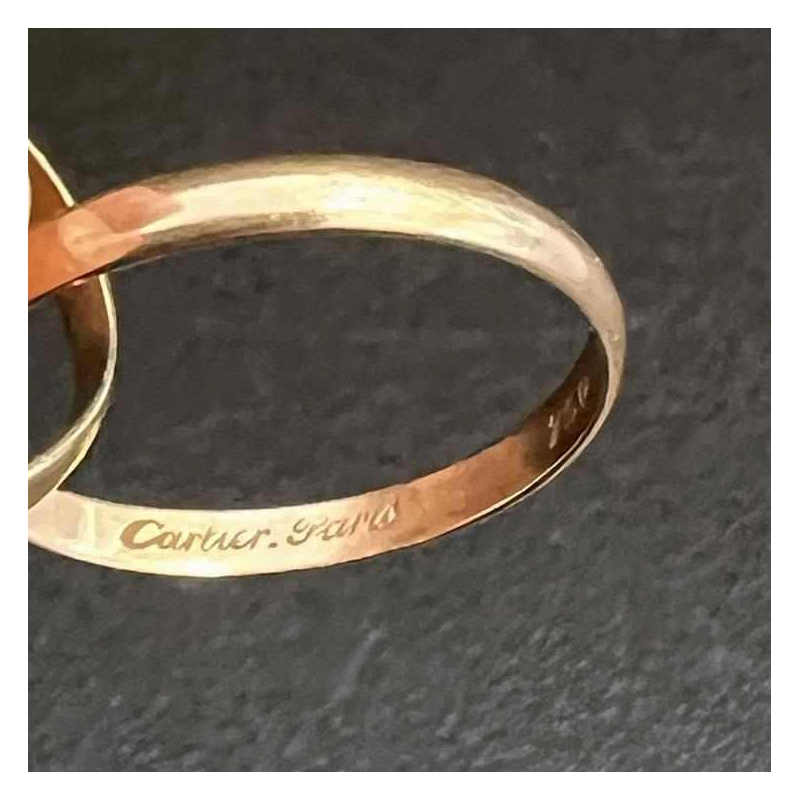 CARTIER - "Trinity de Cartier" ring in 18k yellow, pink and white gold.