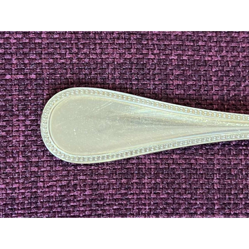 Christofle, modèle « Perles » 147 pces argenterie, ménagère couverts de table en métal argenté