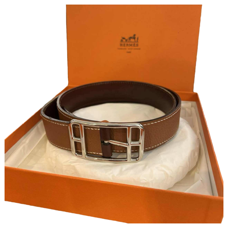 Hermès ceinture “Cape Cod” réversible en cuir