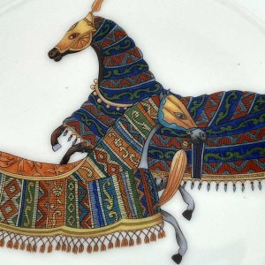 HERMÈS Paris - Assiette collection Cheval dOrient