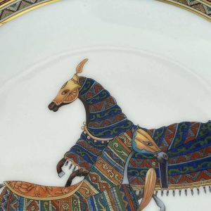 HERMÈS Paris - Assiette collection Cheval dOrient