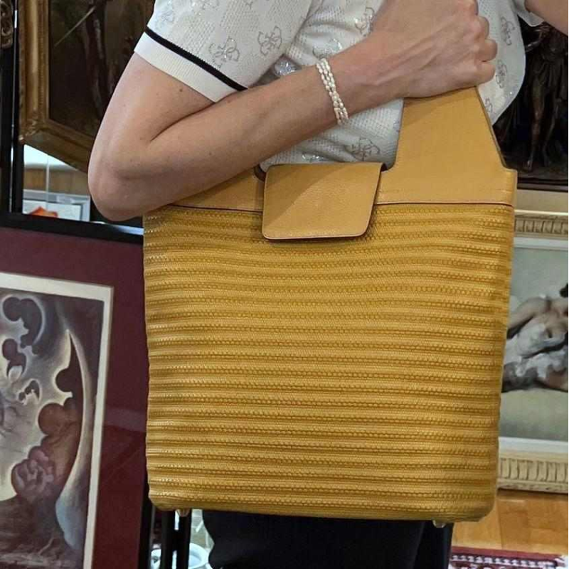 Delvaux bag in woven leather
