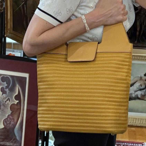 Delvaux, sac en cuir tressé