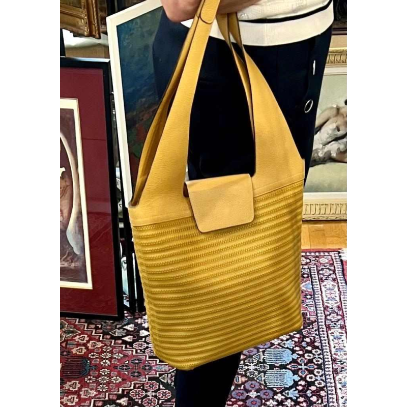 Delvaux tas van geweven leer