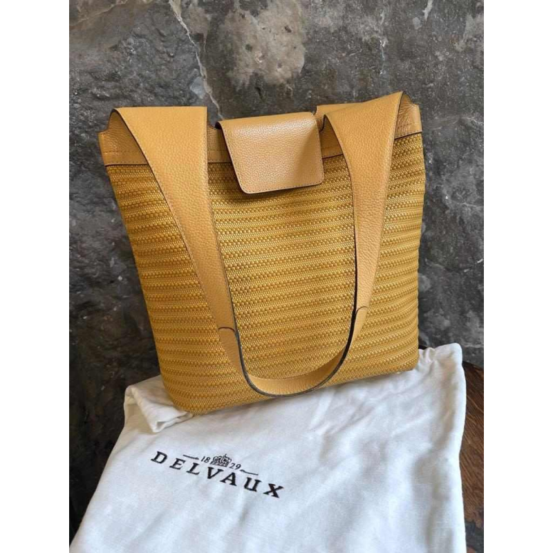 Delvaux, sac en cuir tressé