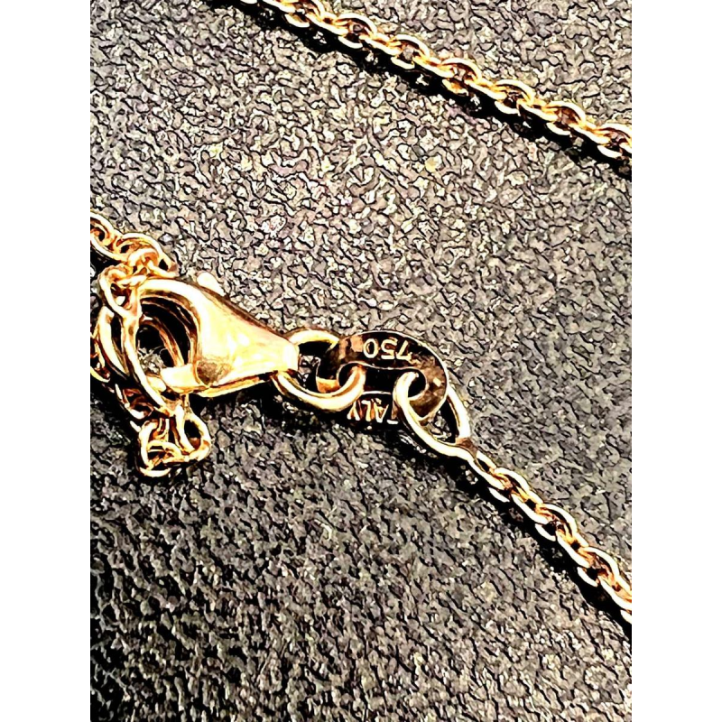 Pendentif et chaîne en or rose 18 ct, diamants 0,22 ct, collection DAVICE, 21ème siècle