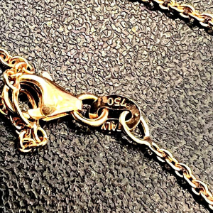 Pendentif et chaîne en or rose 18 ct, diamants 0,22 ct, collection DAVICE, 21ème siècle