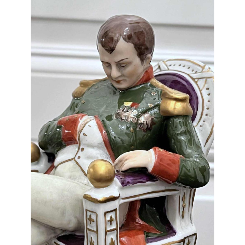 Felix Zeh for Scheibe-Alsbach ‘Napoleon and his son’ polychrome porcelain group