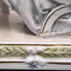 Felix Zeh pour Scheibe-Alsbach " Napoléon et son fils " groupe en porcelaine polychrome