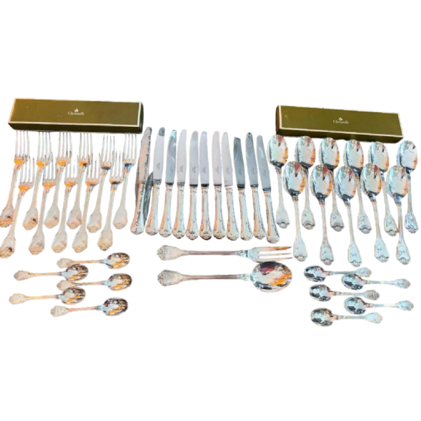 Zilverwerk CHRISTOFLE - 45 couverts "Port Royal" collectie