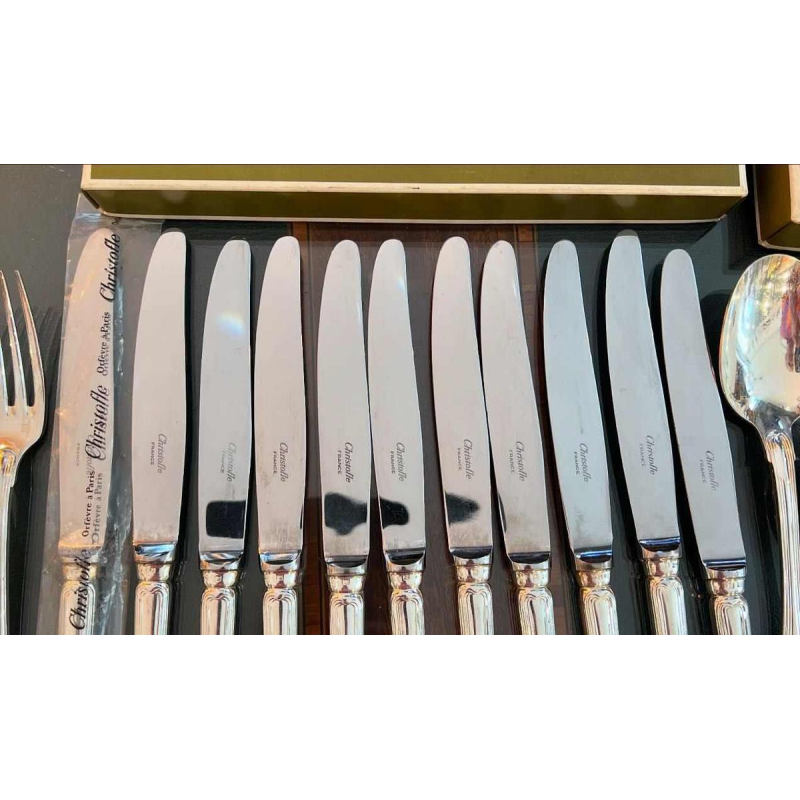 Silverware CHRISTOFLE - 45 place settings "Port Royal" collection