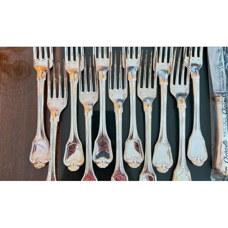 Zilverwerk CHRISTOFLE - 45 couverts "Port Royal" collectie