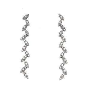 Pair of gold & diamond earrings