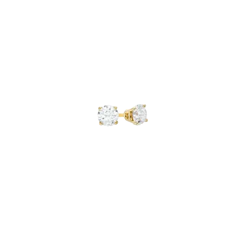 Gouden en diamanten oorbellen