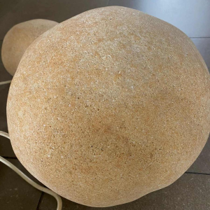 ANDRE CAZENAVE "Dora", Disderot Paris, ensemble de 3 lampes cailloux galets 1965