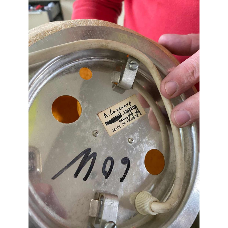 ANDRE CAZENAVE "Dora", Disderot Paris, ensemble de 3 lampes cailloux galets 1965