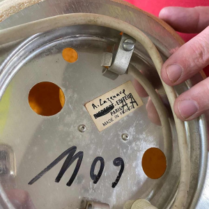 ANDRE CAZENAVE "Dora" voor Disderot Paris, set 3 maansteen rotslampen ca 1965