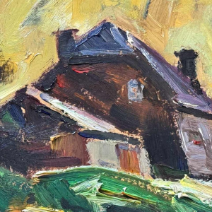 Yvonne TELLIER « Landschape of the Ardennes » painting oil