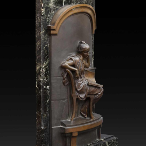 Louis-Ernest Barrias "La Liseuse", bronze sculpture, 19th century
