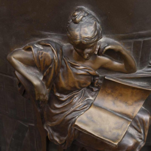 Louis-Ernest Barrias "La Liseuse", sculpture en bronze, 19ème siècle