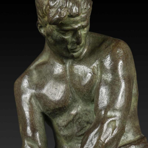 "Small Art Deco bronze statue 'The Hammerer' by Victor Demanet (1895-1964):