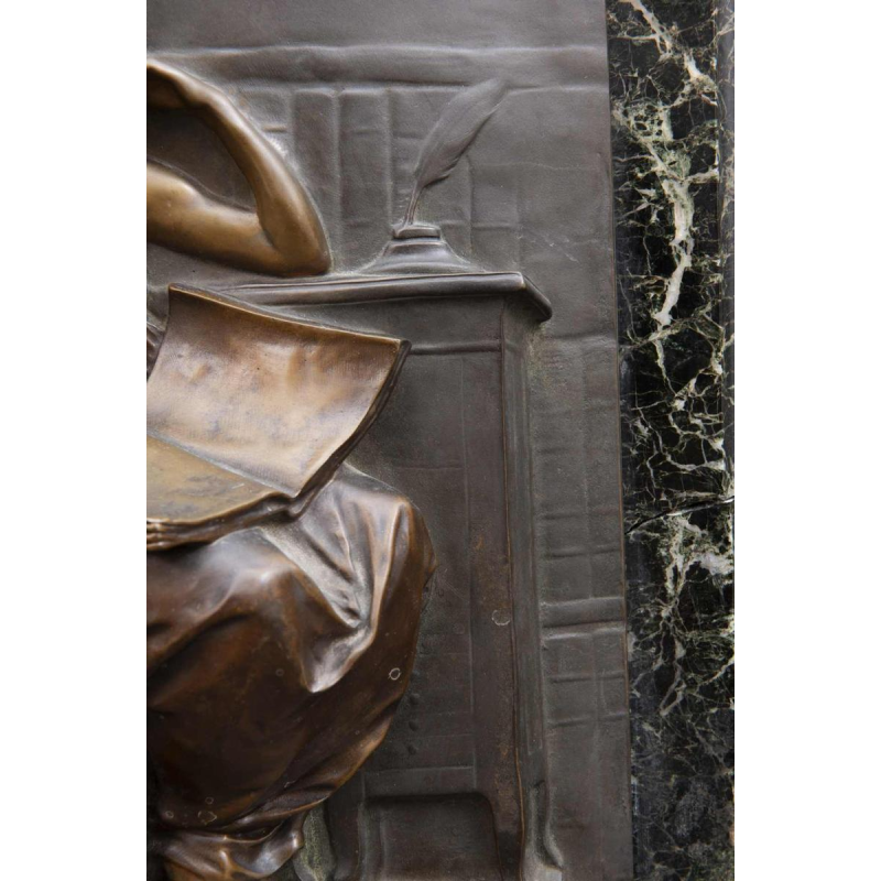 Louis-Ernest Barrias "La Liseuse", sculpture en bronze, 19ème siècle