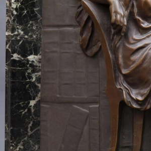 Louis-Ernest Barrias "La Liseuse", sculpture en bronze, 19ème siècle