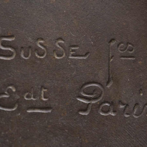 Louis-Ernest Barrias "La Liseuse", bronzen sculptuur, 19e eeuw