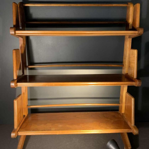 Petite Etagère / Bibliothèque Vintage de Style Scandinave en Teck 1950s