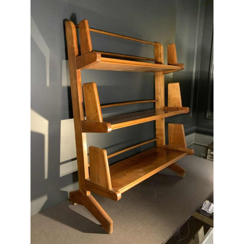 Petite Etagère / Bibliothèque Vintage de Style Scandinave en Teck 1950s