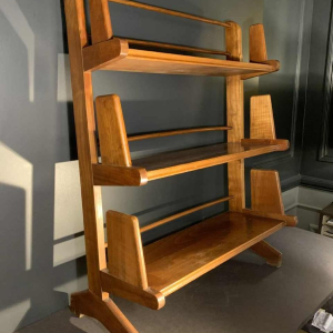 Petite Etagère / Bibliothèque Vintage de Style Scandinave en Teck 1950s