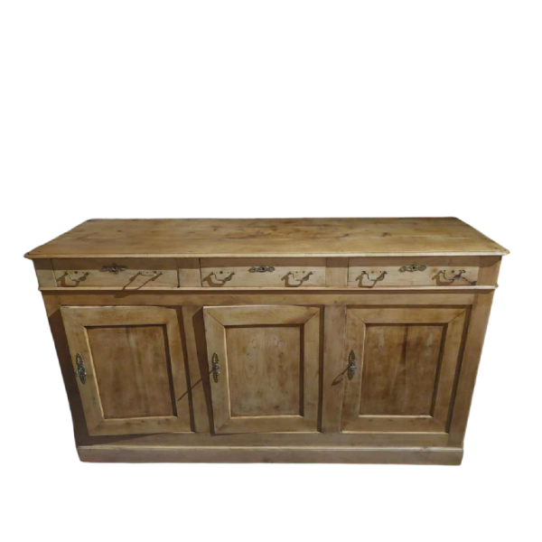 Grand buffet (enfilade) Louis Philippe entièrement restauré, 3 portes 3 tiroirs, 19ème siècle