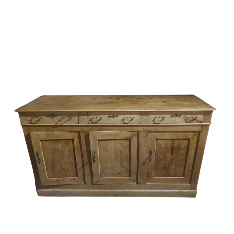Grand buffet (enfilade) Louis Philippe entièrement restauré, 3 portes 3 tiroirs, 19ème siècle