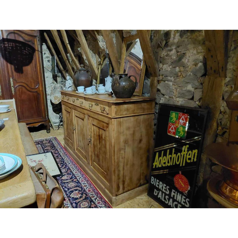 Grand buffet (enfilade) Louis Philippe entièrement restauré, 3 portes 3 tiroirs, 19ème siècle