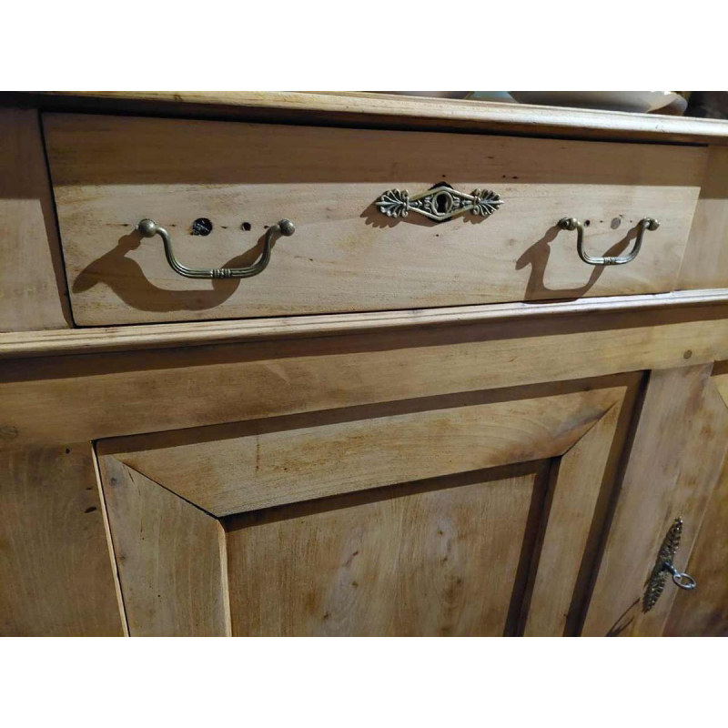 Large fully restored Louis Philippe sideboard, 3 doors 3 drawers, 19th century