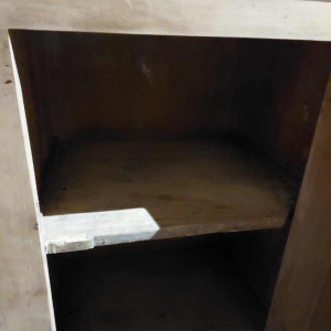 Groot volledig gerestaureerd Louis Philippe dressoir, 3 deuren 3 laden, 19e eeuw