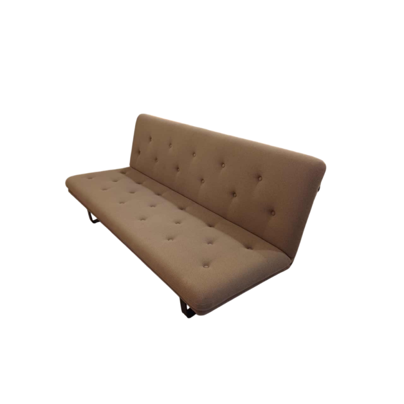 Artifort voor Kho Liang Le, bank / sofa C684, gelakt stalen frame & stoffen zitting, 1968