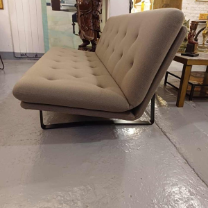 Artifort pour Kho Liang Le, sofa / canapé C684, structure acier laqué & assise tissus, 1968