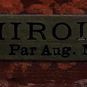 Auguste Moreau "Le miroir" sculpture en métal, XIXe s