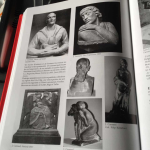 Jean Canneel, WERKPLAATS GIPS 1930, Art Deco sculptuur naakt kubistische vrouw