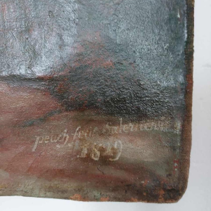 Tableau "Marie-Madeleine" huile sur toile, 19ème siècle