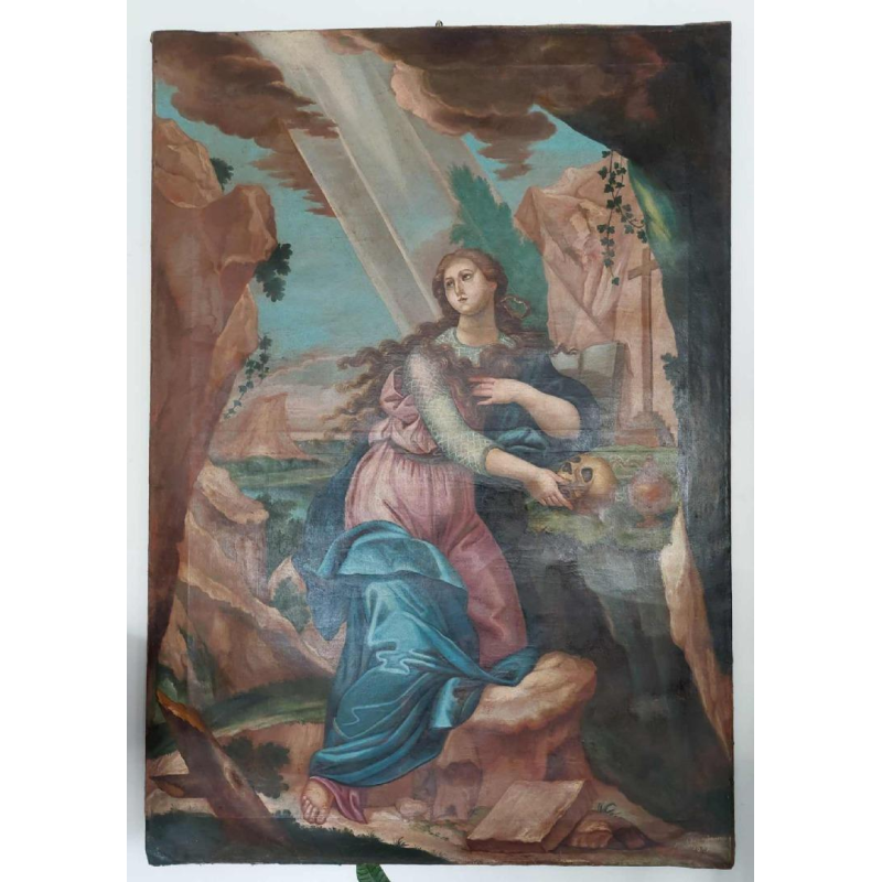Painting "Marie-Madelein" oil on canvas, 19th century